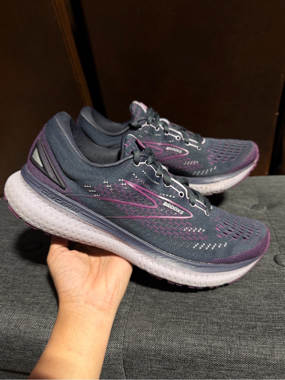 Brooks Glycerin 19 Grey/Purple/Pink Women's Running Shoes